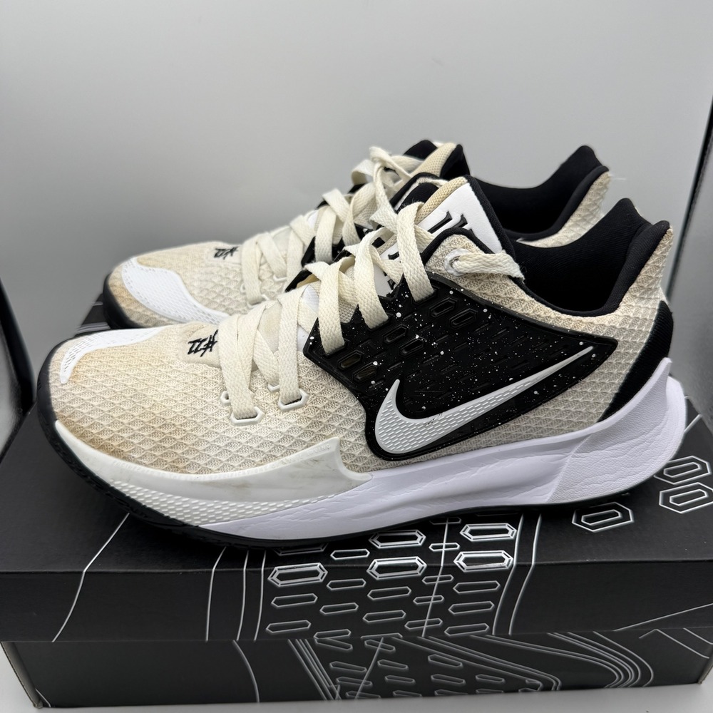 Nike Kyrie Low 2 TB Promo Mens 9.5 White Black CN9827-108 Basketball Shoes